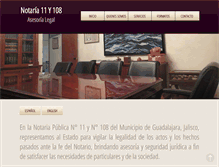 Tablet Screenshot of notaria11.com